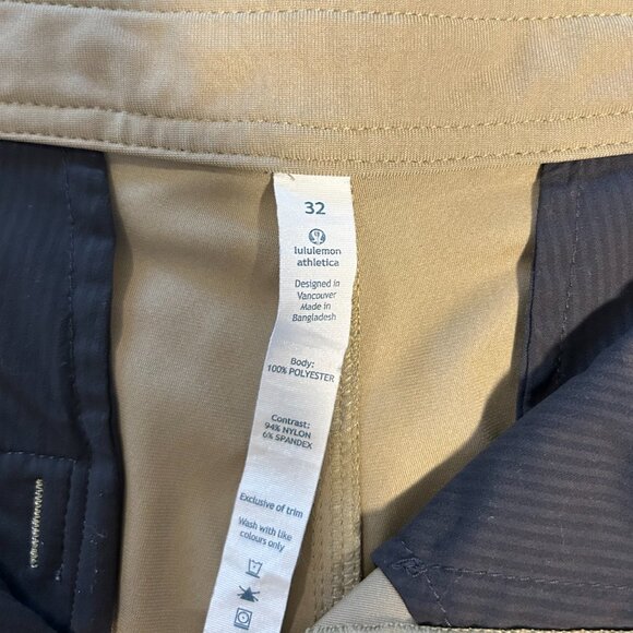 Lululemon Tan Khaki Men's Shorts 32 - Picture 4 of 5
